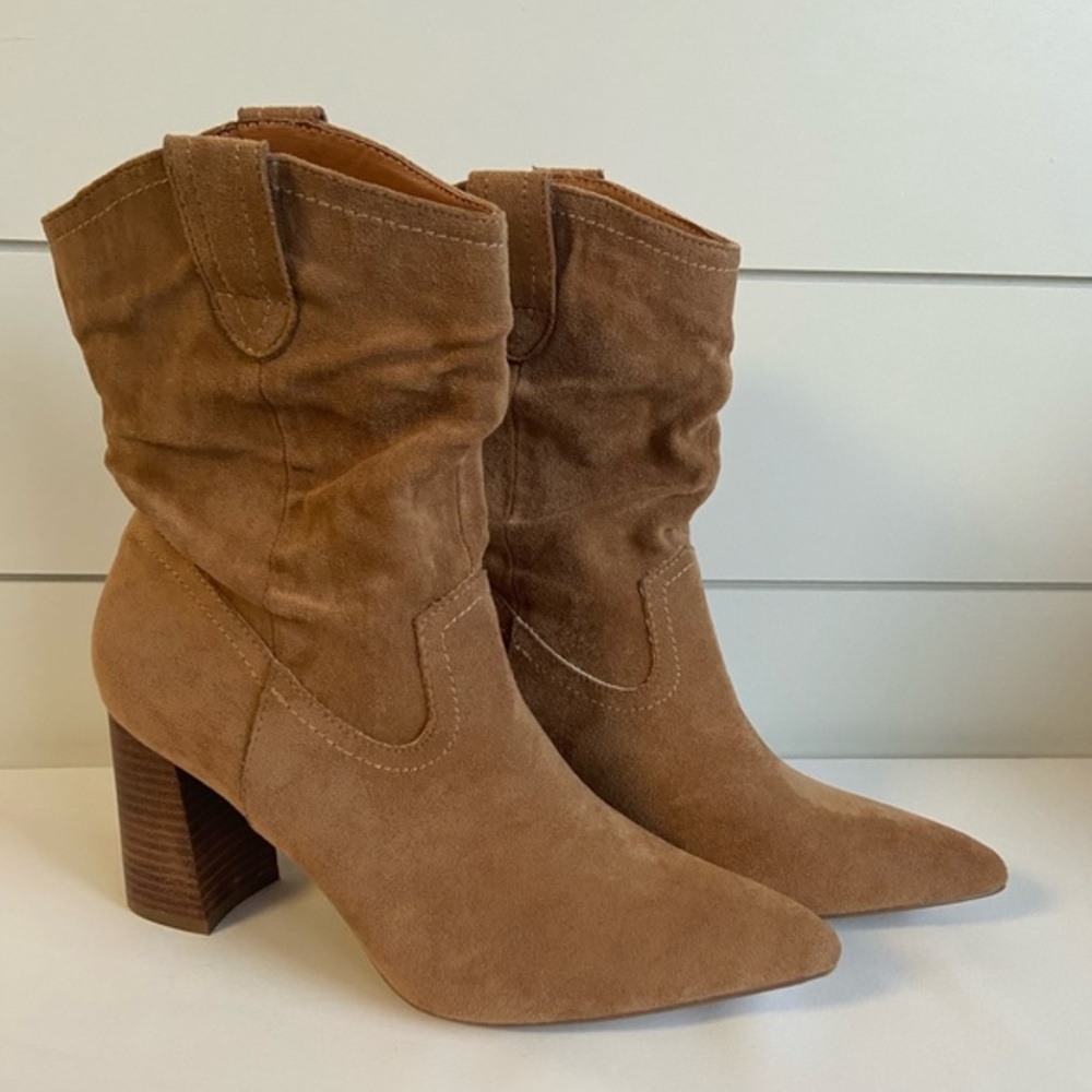 Vici Tan Heeled Boots